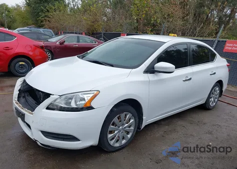 2015 Nissan Sentra S из США, поврежденный, VIN 3N1AB7AP3FY284552
